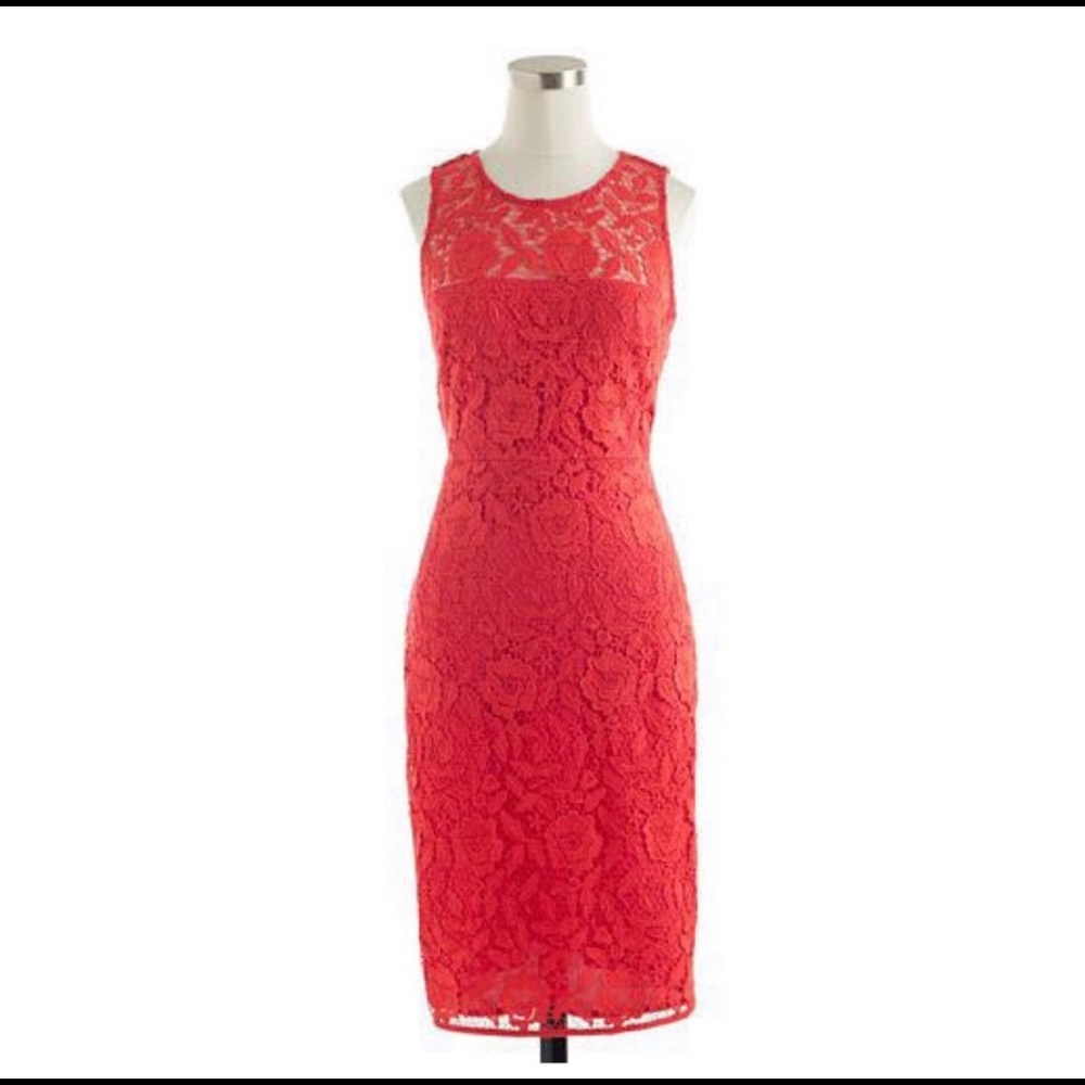 J. Crew Collection Poppy Lace Sheath Dress